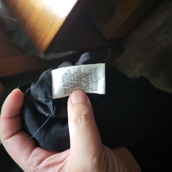 VINTAGE Little Black Dress Thick Nice Material Dress Size Medium - Picture 3 of 4